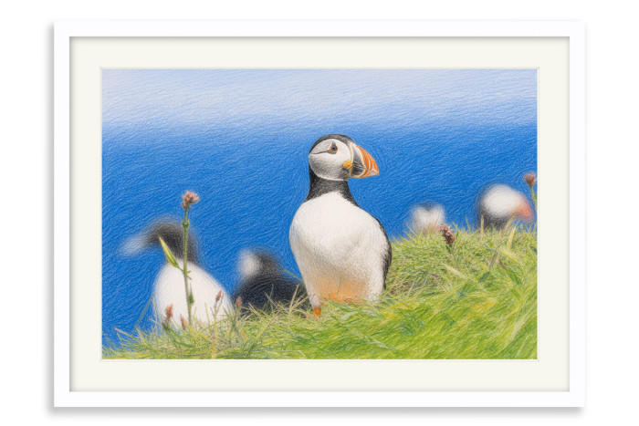 White Frame A4 -  21 x 29.7 cm (+£125.00)